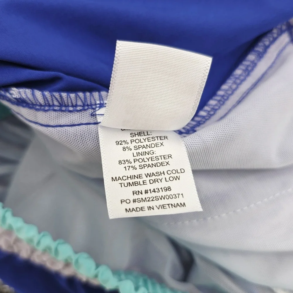 Chubbies Mens 2XL Blue 5.5 Inch Inseam Swim Trunks Mesh Liner Stretch Drawstring